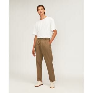 NWT Everlane the organic cotton pleated Chino in toasted coconut size 36x32
